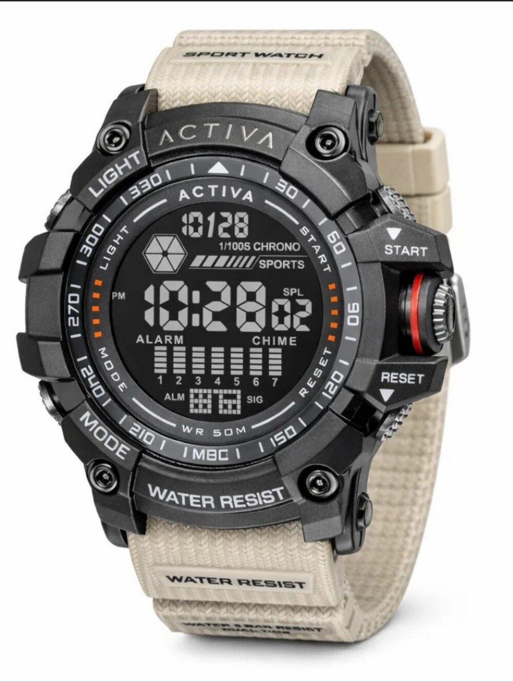 INVICTA STORE:ACTIVA X INVICTA Strike Digital Men's Watch in Beige.